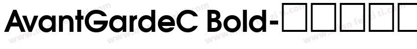 AvantGardeC Bold字体转换